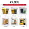 Hitachi Excavator Air Filter EX800-5 , 4240294 12 Inch Round Air Cleaner